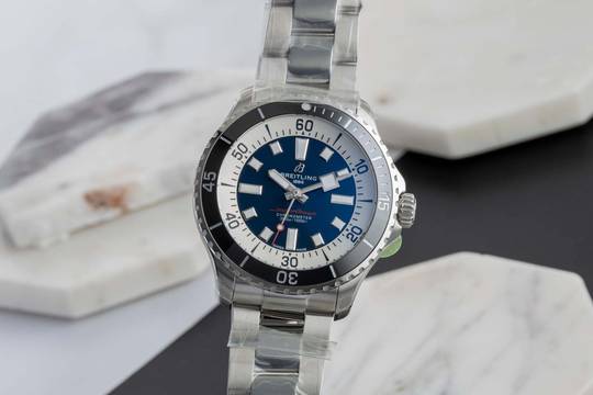  Breitling Superocean 44 Stahl Automatik Ref. A17376211C1A1 B&P 