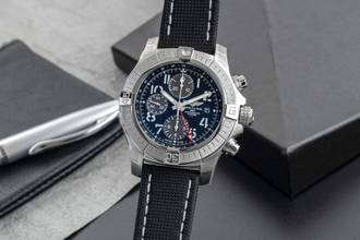 Breitling Avenger Chronograph GMT 45 Steel Automatic Ref. A24315101B1X1 B&P New