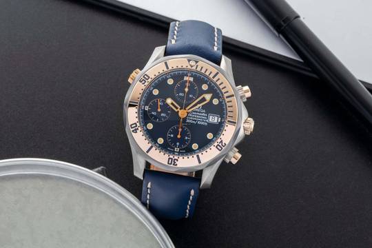  Omega Seamaster Professional 300M Chronograph Titan/Gold/Tantal Ref. 2296.80.00 