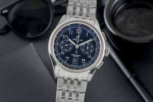  Breitling Premier B01 Chronograph 42 Stahl Automatik Ref. AB0145221B1A1 B&P New 