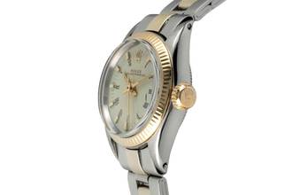 Thumbnail von Rolex Oyster Perpetual Stahl / Gold Automatik Damenuhr Ref. 6619 Vintage