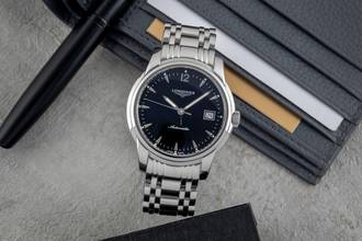 Thumbnail von Longines Saint-Imier Steel Automatic Men's Watch Ref. L2.763.4.52.6
