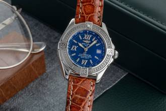 Breitling Cockpit Lady B Class Blue Dial Ladies Stainless Steel Watch Ref. A67365