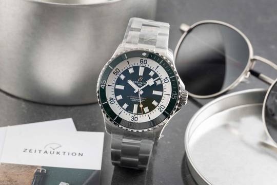 Breitling Superocean 44 Automatic 44 Green Herrenuhr Ref A17376A31L1A1 