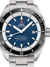 Swiss Military SMA34100.03 Diver Titanium Automatic Men's Watch 42mm 30ATM