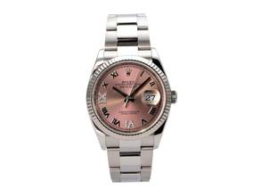 Rolex Datejust 36 Oystersteel / White Gold 126234 Pink R DIA