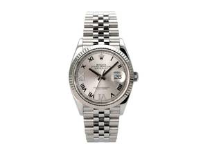 Rolex Datejust 36 Oystersteel / White Gold 126234 Silver Roman DIA Jubilee