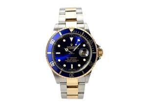 Thumbnail von Rolex Submariner Date 16613 Edelstahl / Gold Blau