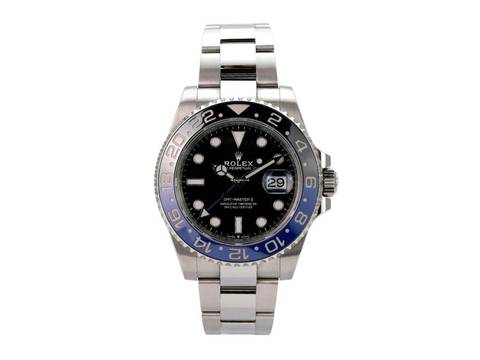  Rolex GMT-Master II Edelstahl Ref. 126710BLNR Oyster 