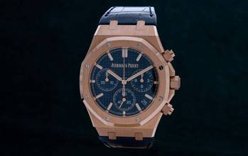 Thumbnail von Audemars Piguet Royal Oak Chronograph Selfwinding Chronograph 50th Anniversary Royal Oak 26240OR.OO.D315CR.01 Blue Dial 50th Anniversary