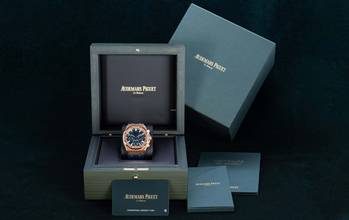 Thumbnail von Audemars Piguet Royal Oak Chronograph Selfwinding Chronograph 50th Anniversary Royal Oak 26240OR.OO.D315CR.01 Blue Dial 50th Anniversary