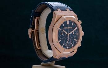 Thumbnail von Audemars Piguet Royal Oak Chronograph Selfwinding Chronograph 50th Anniversary Royal Oak 26240OR.OO.D315CR.01 Blue Dial 50th Anniversary