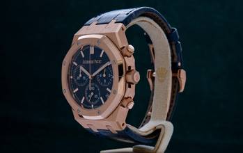Thumbnail von Audemars Piguet Royal Oak Chronograph Selfwinding Chronograph 50th Anniversary Royal Oak 26240OR.OO.D315CR.01 Blue Dial 50th Anniversary