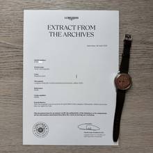 Thumbnail von Longines Chronograph 5508 Oversize caliber 13ZN Flyback salmon dial 1942 TOP Condition