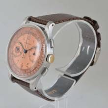Thumbnail von Longines Chronograph 5508 Oversize caliber 13ZN Flyback salmon dial 1942 TOP Condition