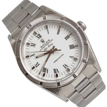  Rolex Air-King 14010 Precision 34MM Engine-Turned bezel Full Set 1998 