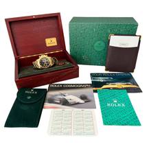 Thumbnail von Rolex Daytona 16528 black 4Lines dial yellow gold 18KT 1989’s Full Set TOP Condition