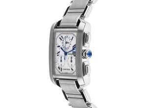 Thumbnail von Cartier Tank Française GM Großes Modell Ref.2303 2004 Box&Beschreibung sehr gut Vintage Tank Francaise GM Großes Modell Chronograph