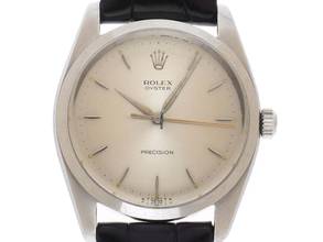 Thumbnail von Rolex Oyster Precision Ref.6424 1964 original Box sehr gut Vintage Oyster Precision Stahl Krokoleder