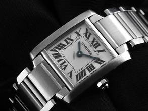 Thumbnail von Cartier Tank Française PM kleines Modell Ref.2300 2010 original Box sehr gut Vintage Tank Francaise PM kleines Modell