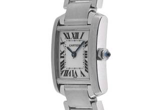 Thumbnail von Cartier Tank Française PM kleines Modell Ref.2300 2010 original Box sehr gut Vintage Tank Francaise PM kleines Modell