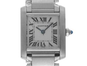 Thumbnail von Cartier Tank Française PM kleines Modell Ref.2300 2010 original Box sehr gut Vintage Tank Francaise PM kleines Modell