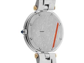 Thumbnail von Cartier Santos Ronde MM Medium Modell Ref.8191 1996 original Box sehr gut Vintage Santos Ronde MM Medium Modell