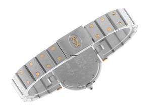 Thumbnail von Cartier Santos Ronde MM Medium Modell Ref.8191 1996 original Box sehr gut Vintage Santos Ronde MM Medium Modell