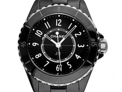  Chanel J12 Keramik Black Ref.H5695 2025 Full Set Ungetragen J12 