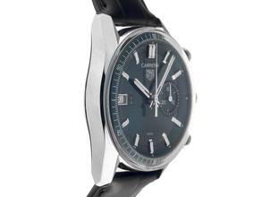 Thumbnail von TAG Heuer Carrera Chronograph Ref.CBS2211.FC6545 2025 Full Set Unworn Carrera Chronograph Green Dial Crocodile Leather Folding Clasp