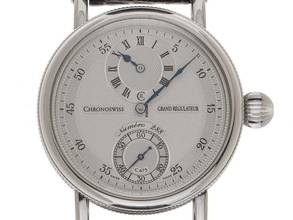 Thumbnail von Chronoswiss Régulateur Grand Regulator Ref.CH6723 2008 Full Set very good Vintage Grand Régulateur Leather Fold Clasp