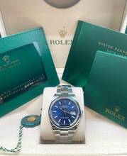 Thumbnail von Rolex Datejust 36 Blue Dial Steel 36mm with box and papers 2023 like NEW