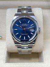 Rolex Datejust 36 Blue Dial Steel 36mm with box and papers 2023 like NEW