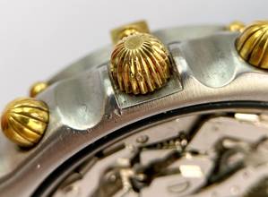 Thumbnail von Breitling Chronomat Serviced (560e) Chronomat Vintage Chronograph Green Grün 81950 81950