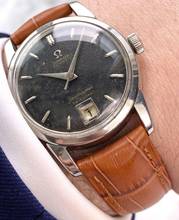 Thumbnail von Omega Seamaster Calendar Black GILT Dial Vintage Automatic Automatik ref 2757 2757