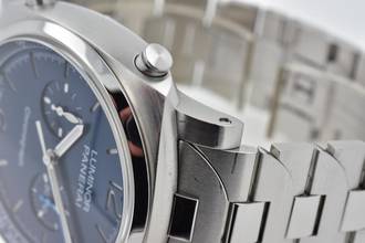 Thumbnail von Panerai Luminor Chronograph 44mm PAM 1110 Blue Dial Bracelet