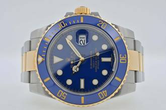 Rolex Submariner Date Steel Steel Gold 116613LB LC160 Bluesy