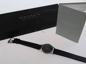Thumbnail von NOMOS Orion Handaufzug Full Set 35mm Box Papiere Komplett Glasboden