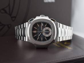 Thumbnail von Patek Philippe Nautilus 5980/1a Blue Dial - Punzone Di Ginevra Like New - Full Set 2008