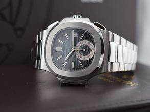 Thumbnail von Patek Philippe Nautilus 5980/1a Blue Dial - Punzone Di Ginevra Like New - Full Set 2008