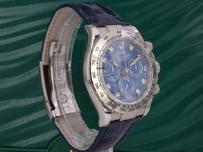 Thumbnail von Rolex Daytona Cosmograph Daytona 116519 New/nos Stickers White Gold Sodalite Diamonds Dial - Ita