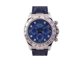 Thumbnail von Rolex Daytona Cosmograph Daytona 116519 New/nos Stickers White Gold Sodalite Diamonds Dial - Ita