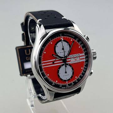 Union Glashütte Viro Chronograph Edition Silvretta Classic 2023 limitiert auf 200 Stück Sondermodell Full Set neu Stahlarmband im Lieferumfang