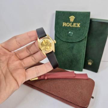  Rolex Oyster Perpetual Lady Bubbleback Ouro 24mm Automático 