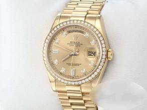 Thumbnail von Rolex Day-Date 36 36mm 118348 2009 Gelbgold 750 Diamanten Automatik 18kt Yellow Gold President-band Chronometer Oyster
