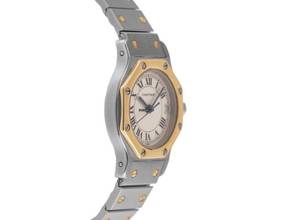 Thumbnail von Cartier Santos Octagon PM kleines Modell Ref.187903 1993 Full Set sehr gut Vintage Santos Octagon PM kleines Modell
