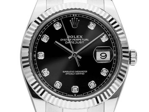  Rolex Datejust 41 Diamanten Ref.126334 2020 Full Set wie Neu Datejust Diamanten Stahl 18kt Weißgold 