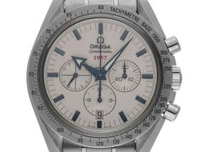 Thumbnail von Omega Speedmaster Broad Arrow 1957 Ref.321.10.42.50.02.001 2012 Box & Description very good Vintage Speedmaster Broad Arrow 1957