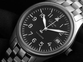 Thumbnail von Glashütte Original Navigator Ref.11-03-30-70-74 1996 original box very good vintage navigator