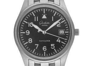 Glashütte Original Navigator Ref.11-03-30-70-74 1996 original box very good vintage navigator